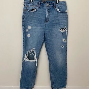 Abercrombie and Fitch Ripped Mom Jeans